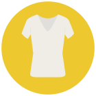 T-shirt con scollo a V icon