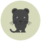 Jaguar negro icon