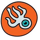 Octopus sociale icon