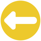 Spessa freccia sinistra lunga icon