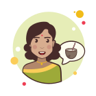 Girl and Coconut Cocktail icon