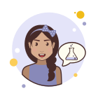 소녀와 화학 시험관 icon