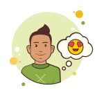 Hombre con amor Emoji icon