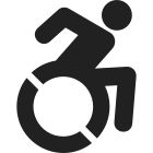 Accessible disable logotype for most digital devices icon