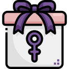 外部礼品盒-女人节-justicon-线性-颜色-justicon icon