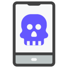 Smartphone malware icon