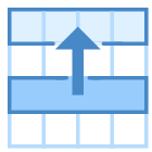 選択範囲を上の行に移動 icon