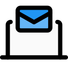 New mail on laptop icon