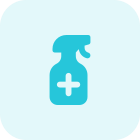 Sanitization spray isolated on a white background icon