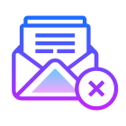 Delete Open Envelope icon