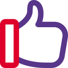 Thumbs Up gesture news in social media platforms icon