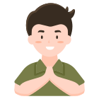 man-boy-avatar-greeting-sawasdee-Thailand-welcome icon