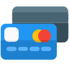 Credit card payment for shopping at mall with easy EMI plans icon