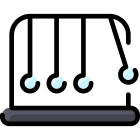 esterno-newtons-cradle-university-vitaliy-gorbachev-lineal-color-vitaly-gorbachev icon