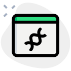 The collection of of DNA research journals on a website icon