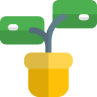 Money plant concept - finance and sales investment layout icon