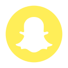 Snapchat eingekreistes Logo icon