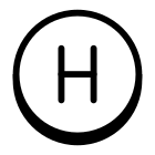 Circled H icon