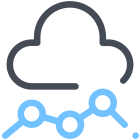 Cloud Line Chart icon