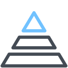Pyramide d&#39;information icon