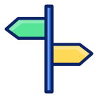 Crossroad Sign icon