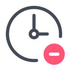 Supprimer l&#39;horloge icon