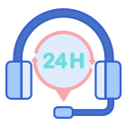 24 Hours Support icon