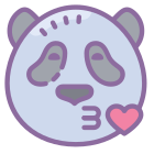 Beso panda icon