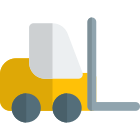 用于物料搬运和物流服务仓库影子 tal-revivo 的外部叉车车辆 icon