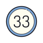 33 cerchi icon