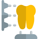 3D design of a tooth for medical purpose icon