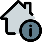 Information of a modern houses with technology icon