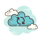 Sincronizzazione cloud icon