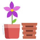 Wooden Flower Pot icon