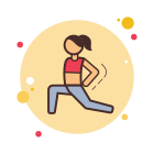 Frauen-Stretching icon