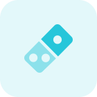 Dominos an american multinational pizza restaurant chain icon