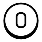 Eingekreiste 0 C icon