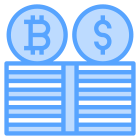 Bitcoin and Dollar icon