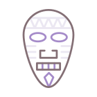 Pintura de guerra azteca relleno icon