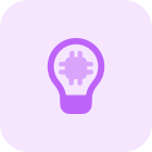 Ideas for the innovative microprocessor Technology isolated on a white background icon