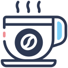 Cafetaria hot coffee icon