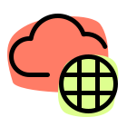 external-global-access-on-a-cloud-connected-drive-cloud-fresh-tal-revivo icon