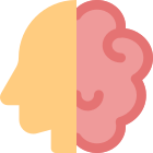 Human brain new ideas concept of new start up icon