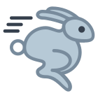 Lapin qui court icon