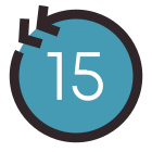 15 segundos Retroceder icon