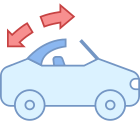 Convertible Roof Warning icon