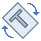 Rotazione automatica in base al testo icon