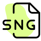 SNG document files can be used for playing music using a dedicated software tools icon