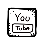 四角で囲まれた Youtube icon