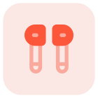 Pair of headphone accessory device with high bass icon